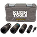 Klein Tools 5-Piece Impact Socket Set with carrying case
