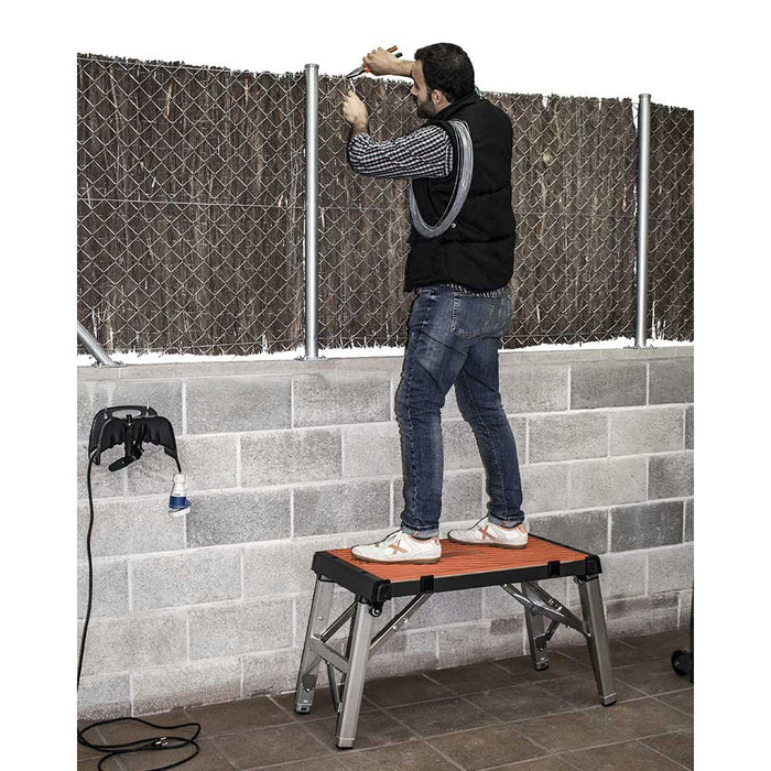 Rubi Tools 66924 Work Table used as a scaffold platform