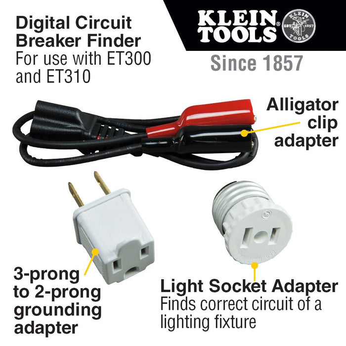 Klein Tools Circuit Breaker Finder Accessory Kit features