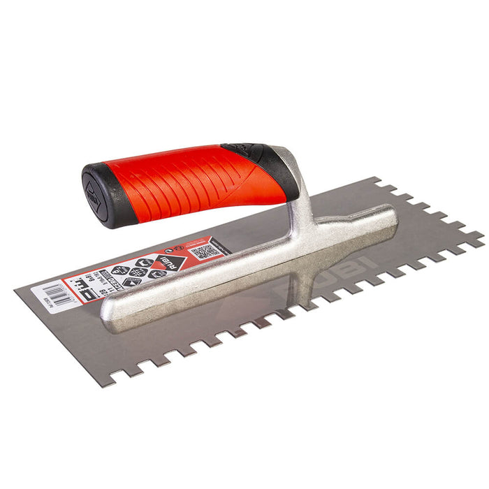 Rubi square notch for spreading adhesive on ceramic, porcelain, marble, and other types of tile