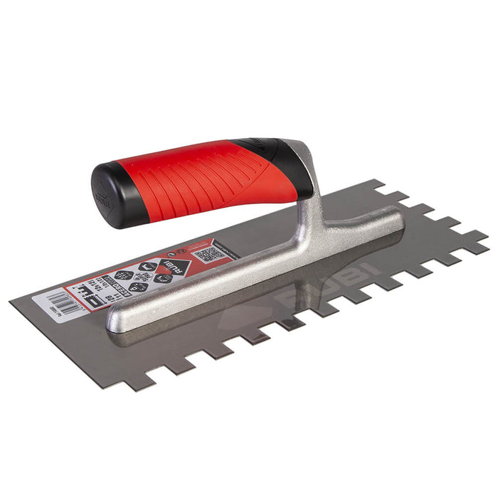 Rubi square notch for spreading adhesive on ceramic, porcelain, marble, and other large tiles