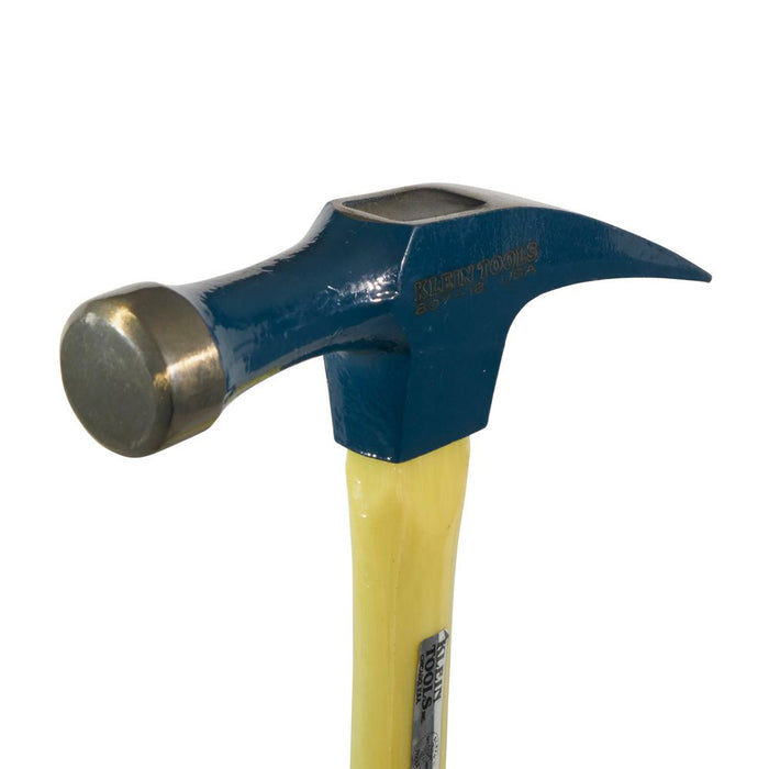 Klein Tools Electrician's Straight-Claw Hammer close up