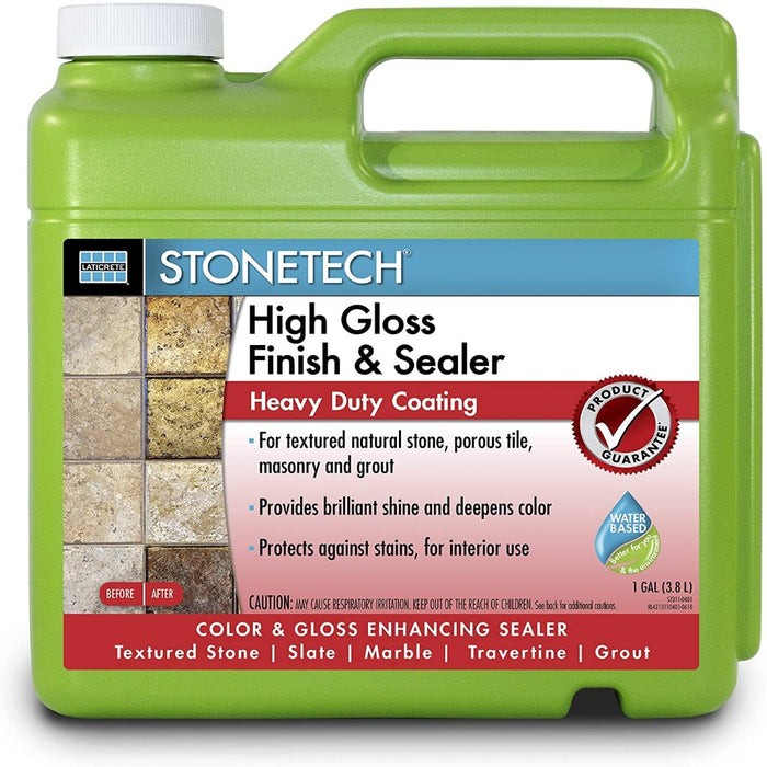 StoneTech High Gloss Finishing Sealer for Natural Stone, Tile, Grout