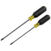 Klein Tools 2-Piece Screwdriver Set, 3/16 Cabinet and #2 Phillips, 85742