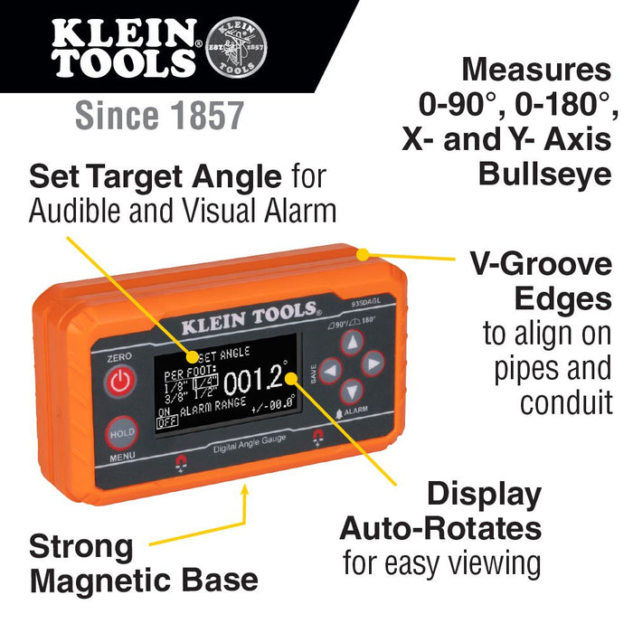 Klein Tools 935DAGL Digital Level features