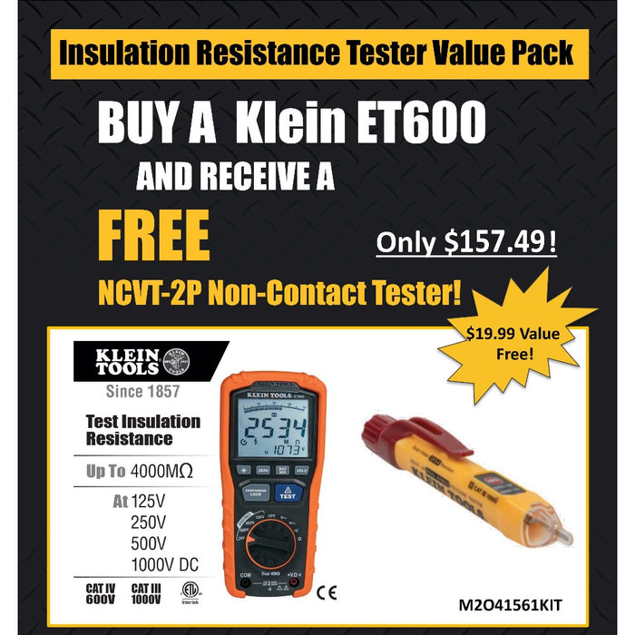 Klein Tools Insulation Resistance Tester Value Pack