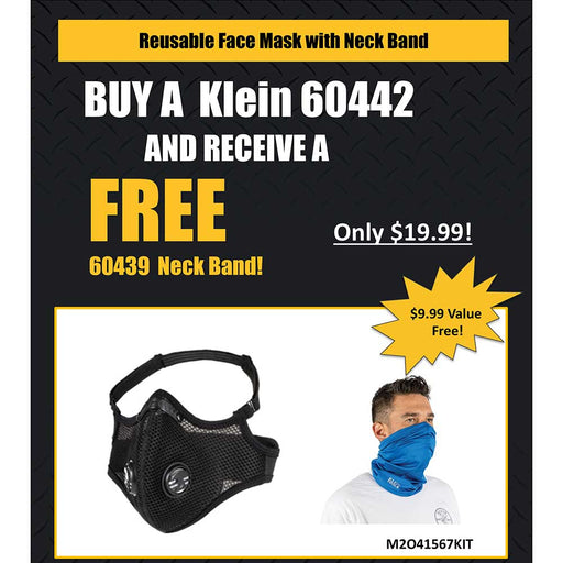 Klein Tools Reusable Face Mask with Neck Band