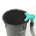 Collomix dust.EX vacuum attachment on bucket with hose 