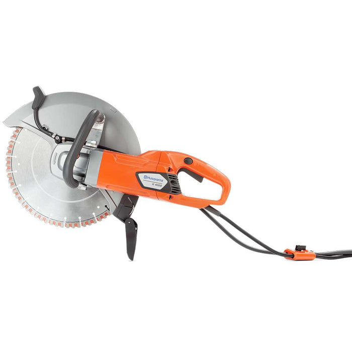 Husqvarna K 4000 Electric Power Cutter, side view with handle