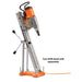 Husqvarna DM 400 Core Drill Motor shown with optional core drill stand