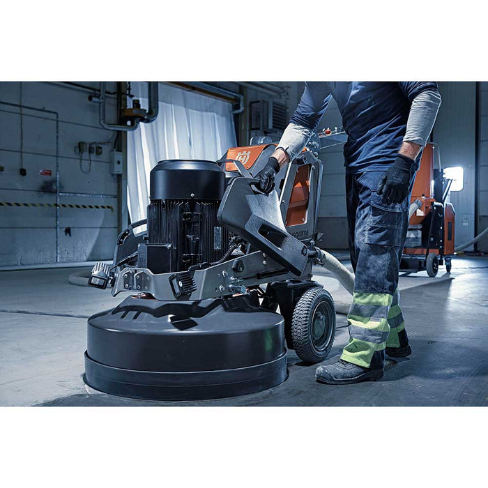 Adding weights to Husqvarna PG 690 Floor Grinder for increased grinding power