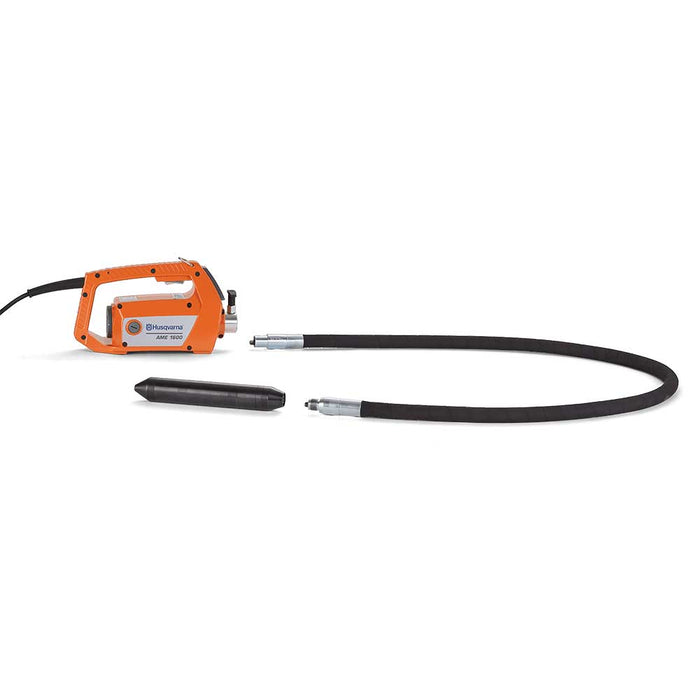 Husqvarna AT Series Concrete Vibrator Head with power unit and shaft