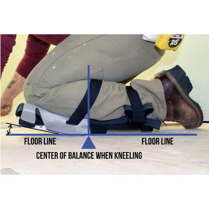 ProKnee 0714 knee pads offer a perfect center of balance when kneeling