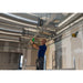 Wall mounted Stabila LAX 300 G Cross Line Laser for ceiling beam layout