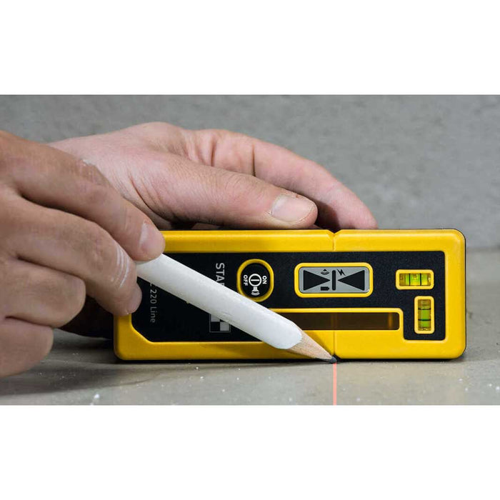 Marking a red beam with Stabila REC 220 receiver