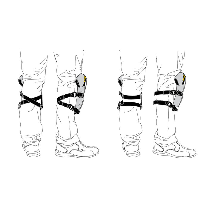 ProKnee AP16 All-Purpose Kneepads worn over pants