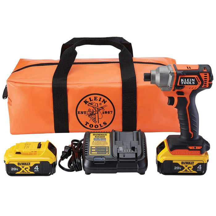 Klein Tools Battery-Operated Compact Impact Driver Kit