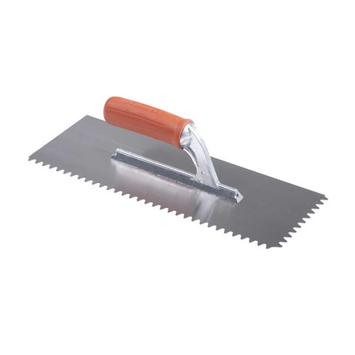 Raimondi V-Notched Trowel with rubber grip handle