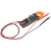 Klein Tools CL220 clamp meter with attached lead testers