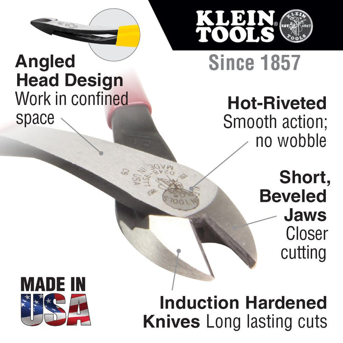 Klein Tools 9" Diagonal Cutting Pliers, details