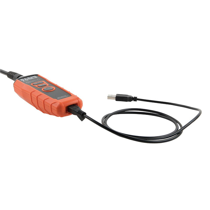 Klein Tools WiFi Borescope with USB cable attached