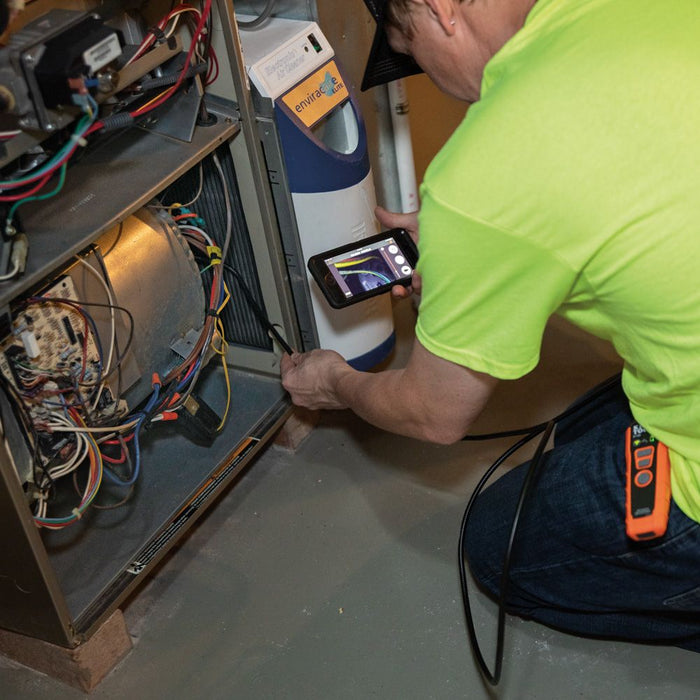 Using ET20 Borescope to see inside wire box