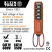 Klein Tools ET45 Voltage Tester specifications