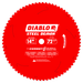 Diablo Tools Cermet II 14" x 72 Teeth Saw Blade for Metals and Stainless Steel