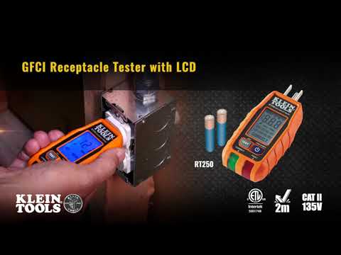 GFCI Receptacle Tester with LCD, RT250, YouTube