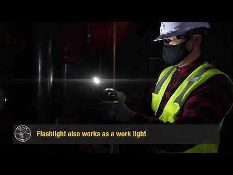 Rechargeable LED Flashlight with Worklight (56412) YouTube