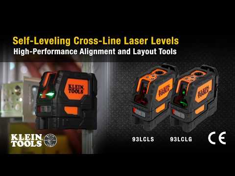 93LCLG, Klein Tools Self-Leveling Green Cross-Line Laser Level with Red Plumb Spot, Youtube