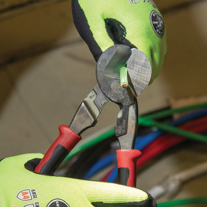 Cutting small wires with Journeyman J63225N high-leverage cable cutters