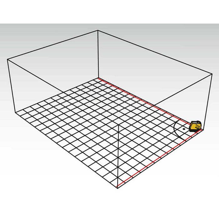 Floor layout blueprint with Stabila FLS 90 Laser