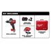 Milwaukee M18 FUEL™ 1/2" Drill Driver Kit, components
