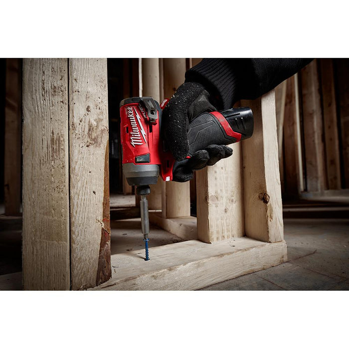Milwaukee M12 FUEL™ Impact Driver for installing wood wall frames