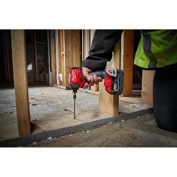 Installing wood frame into concrete floors with Milwaukee M18 FUEL™ Impact Driver