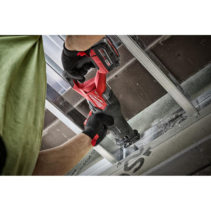 Cutting metal frame with Milwaukee M18 FUEL™ SAWZALL® Reciprocating Saw