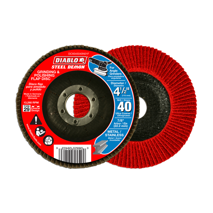 Diablo Tools Steel Demon 4-1/2 in. Standard Flap Disc