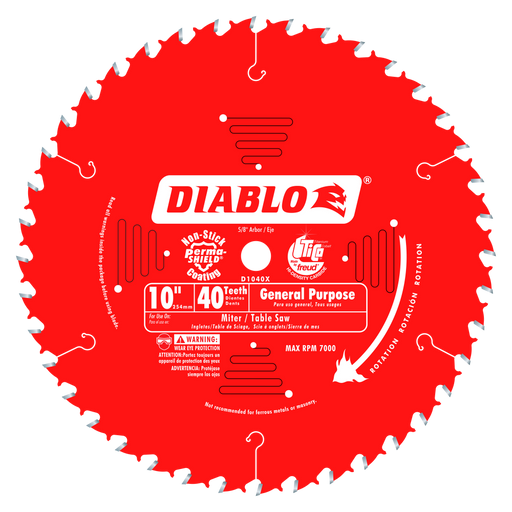 Diablo Tools 10" x 40 Tooth General Purpose Saw Blade