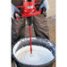 Mixing large batch of tile adhesive with dual handle RubiMix 9N