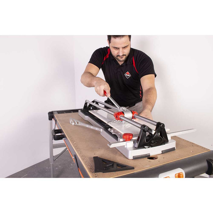 Rubi SPEED N Tile cutter with direct view of scoring and cutting tile