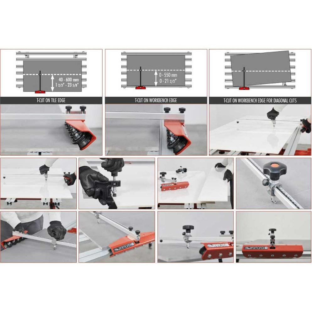 Raimondi T-CUT Large Format Tile Cutter | The Tool Locker