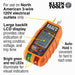 Klein Tools GFCI Receptacle Tester features