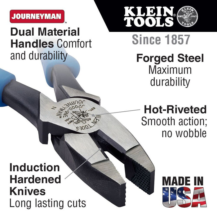 Klein Tools 9" Lineman's Pliers with Journeyman Handle