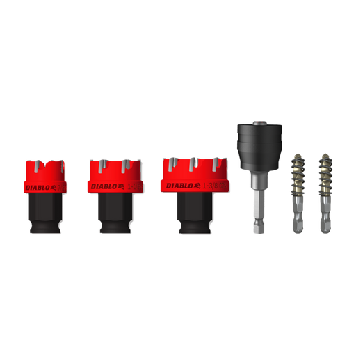 Diablo Tools 6 pc Steel Demon™ Carbide Teeth Hole Cutter Set