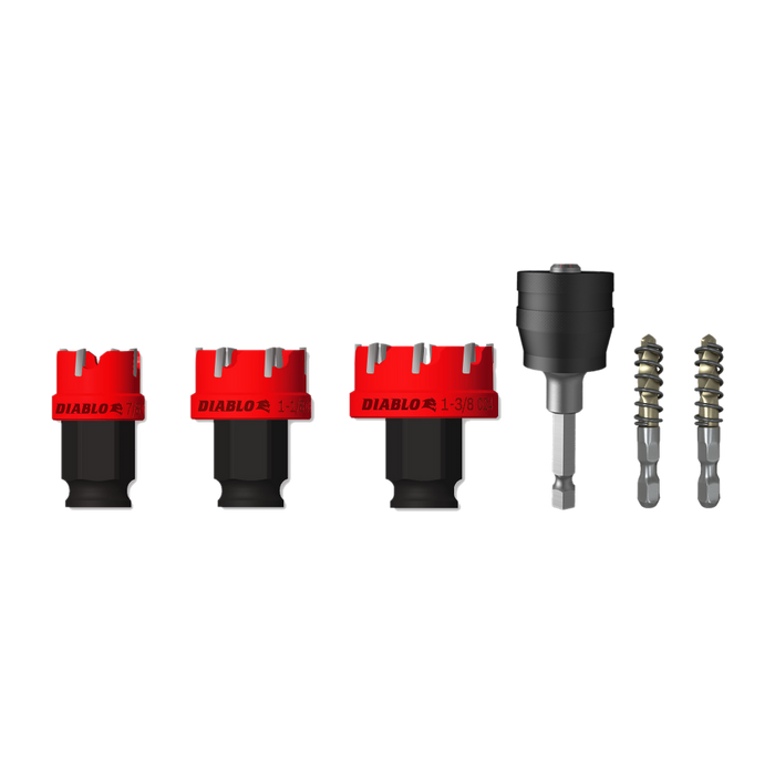 Diablo Tools 6 pc Steel Demon™ Carbide Teeth Hole Cutter Set