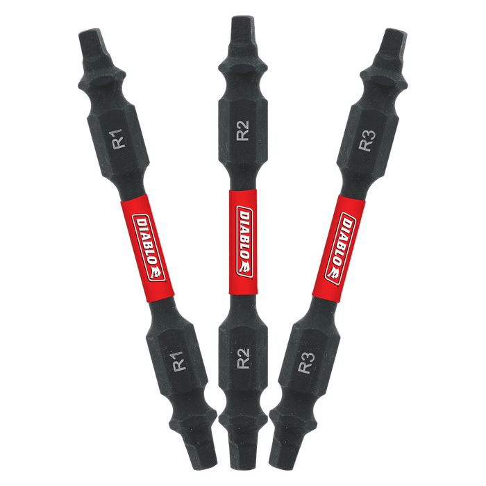 Diablo Tools 2-1/2 in. Double-Ended Square Drive Bit Assorted Pack