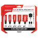 Diablo Tools 9 pc Hole Saw Set with contents shown in carrying case