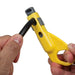 Using Klein Tools Coax Cable Radial Stripper to remove coating