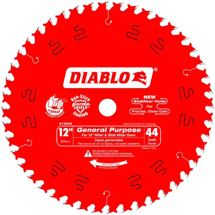 Diablo Tools 12" x 44 Tooth General Purpose Saw Blade